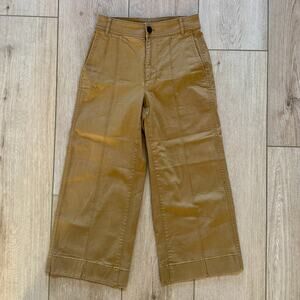 Madewell Langford Pintuck Wide Leg Crop Pants